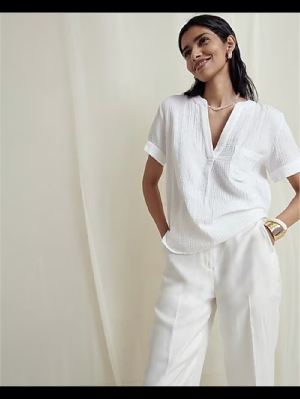 J. Crew Short-Sleeve Textured Shirt in Light Lilac